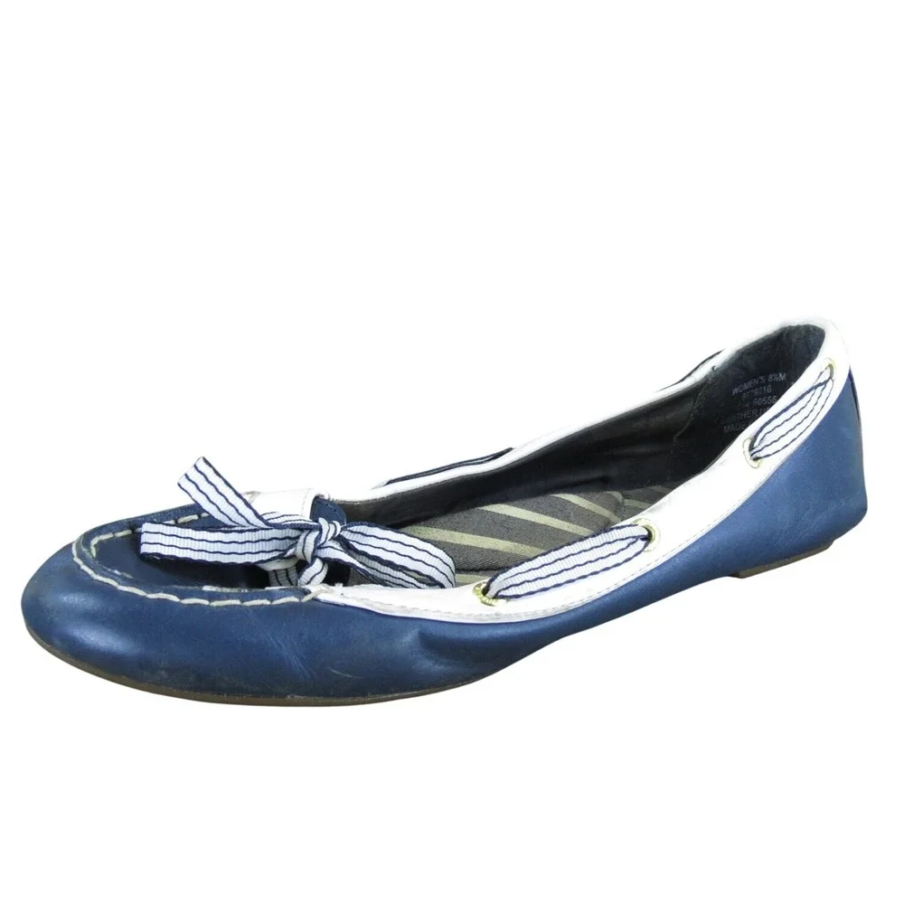 SPERRY Women's Boat Shoe Blue Leather Sz 8.5‎ Medium Used 2025